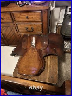 Barnsby Cavalry Saddle British Military Issue 30's- 18 Seat- Original Stamps