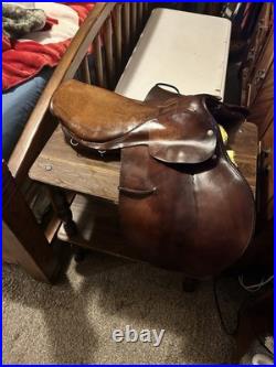 Barnsby Cavalry Saddle British Military Issue 30's- 18 Seat- Original Stamps