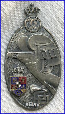Beautiful 1930s Kingdom of Romania Pre Military Badge 2nd Class
