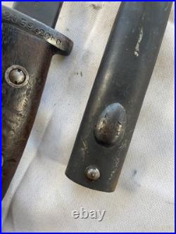 Belgian Bayonet M 1916/35 With Original Scabbard