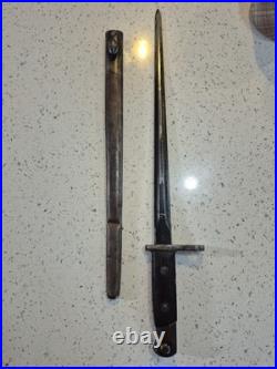 Belgian M1916 Bayonet With Scabbard