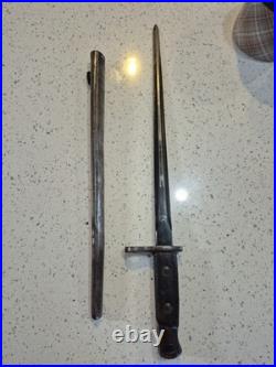 Belgian M1916 Bayonet With Scabbard