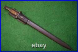 Belgian M1924 Export Bayonet With Scabbard And Leather Frog