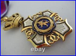 Belgium Colonial Order Of The Lion Commander Neck Badge. Rr