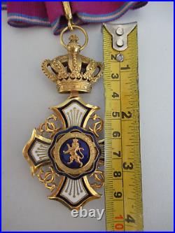 Belgium Colonial Order Of The Lion Commander Neck Badge. Rr