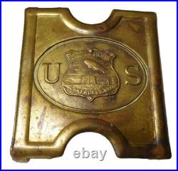 Blimp Airships US Naval Air Station Lakehurst NJ. Brass Belt Buckle Hindenburg