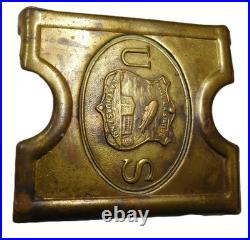 Blimp Airships US Naval Air Station Lakehurst NJ. Brass Belt Buckle Hindenburg