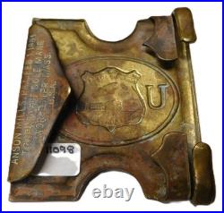 Blimp Airships US Naval Air Station Lakehurst NJ. Brass Belt Buckle Hindenburg