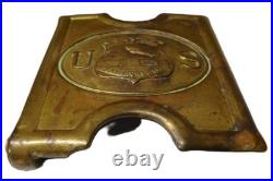 Blimp Airships US Naval Air Station Lakehurst NJ. Brass Belt Buckle Hindenburg