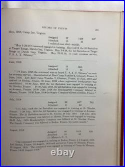 Book Rare A History Of The 313th Field Artillery U. S. A. 1920 World War I