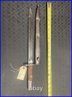 Brazilian Mauser Model M-1924 Bayonet With Scabbard