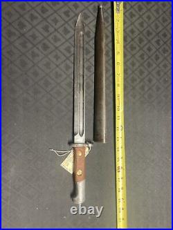 Brazilian Mauser Model M-1924 Bayonet With Scabbard