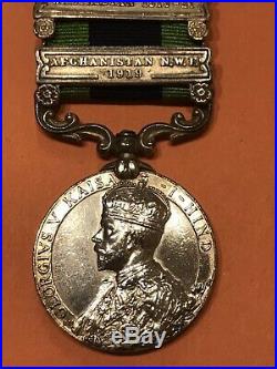 British George V India General Service Medal with 3 Clasps Named Badge/Award