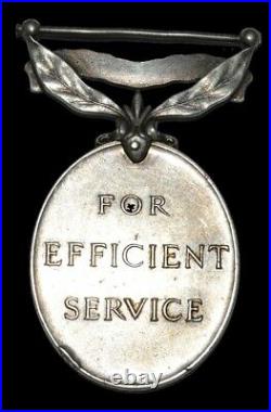 British George VI, Efficiency Medal, 1930, Silver Commonwealth'INDIA' Medal