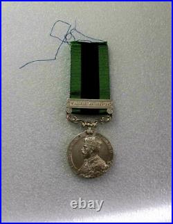 British INDIA General service Waziristan War combat named silver medal 1921