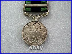 British INDIA General service Waziristan War combat named silver medal 1921