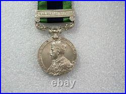 British INDIA General service Waziristan War combat named silver medal 1921