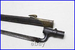 British Martini-Henry Socket Bayonet With Leather Scabbard BAYO564