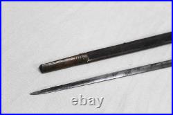 British Martini-Henry Socket Bayonet With Leather Scabbard BAYO564