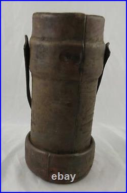 British Royal Navy Leather Cordite Artillery Bucket no57 IIII BH&G Ltd