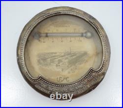 Broken Damaged Stained USMC Sterling Silver Thermometer Antique Souvenir Vtg