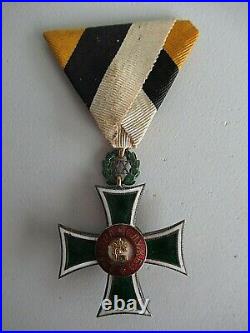Bulgaria 20 Year Offcier's Service Cross Medal. King Boris Issue. Rare. Vf+
