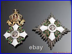 Bulgaria Bulgarian Order of Civil Merit 2nd Class Royal Star & Cross Badge & Box