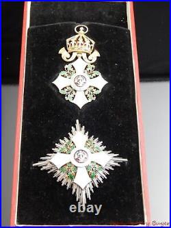 Bulgaria Bulgarian Order of Civil Merit 2nd Class Royal Star & Cross Badge & Box