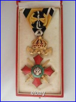 Bulgaria Order Of Military Merit Officer Grade. Cased. Rare. Ef