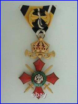 Bulgaria Order Of Military Merit Officer Grade. Cased. Rare. Ef