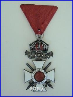 Bulgaria Order Of St. Alexander Knight Grade With Swords With Crown. Rare. Vf+