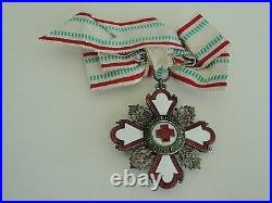Bulgaria Order Of The Red Cross 1st Class For Ladies. Rare. Vf+