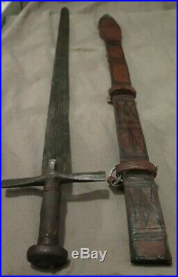 CLASSIC SWORD SUDANESE KASKARA Circa 1930 Classic Similar Medieval European