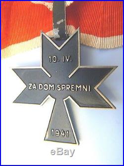 Croatia, Republic Wwii Order Of The Iron Trefoil. 1941,1st CL Commander Very Rare