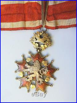 CZECH REPUBLIC CZECHOSLOVAKIA ORDER OF THE WHITE LION, COMMANDER, 1930s, SUPERB