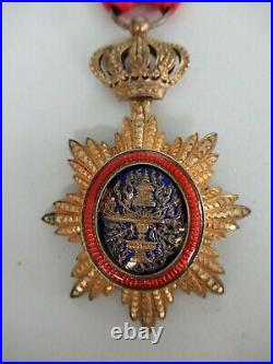 Cambodia France Order Of Cambodia Officer Grade. Silver. Rare