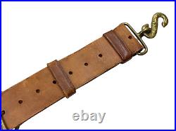 Canadian 1927 Dated Leather Snake Belt