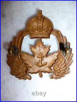 Canadian Naval Air Service Cap Badge, AF7 1920's era