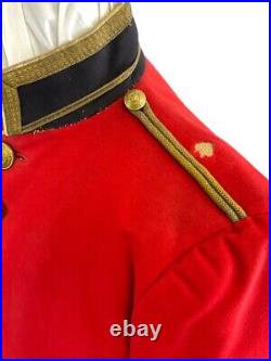 Canadian RMC Royal Military College Scarlet Tunic Vintage with Service Number