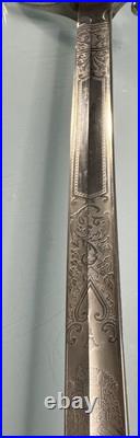 Carl Eickhorn Early Military Officer Sword 1921-1933 USA EAGLE Engraved