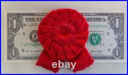 Ceremonial Moire Red Rosette for the Republican Orders of the RSFSR GSFICH 1920
