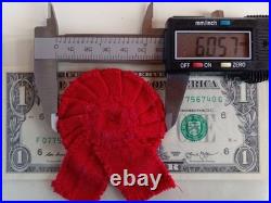 Ceremonial Moire Red Rosette for the Republican Orders of the RSFSR GSFICH 1920