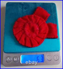 Ceremonial Moire Red Rosette for the Republican Orders of the RSFSR GSFICH 1920