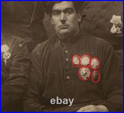 Ceremonial Moire Red Rosette for the Republican Orders of the RSFSR GSFICH 1920