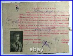 Certificate & Badge of the Former Red Partisan USSR 1930 AH1030