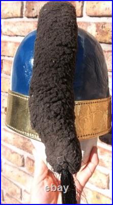 Chaco War Paraguayan Army Cavalry Aca Caraya Regiment Leather Tricolour Helmet