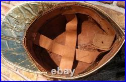 Chaco War Paraguayan Army Cavalry Aca Caraya Regiment Leather Tricolour Helmet