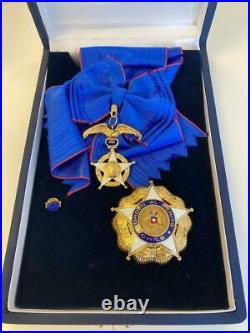 Chile Chilean Republic Medal Order Of Merit Grand Cross Breast Star, Sash