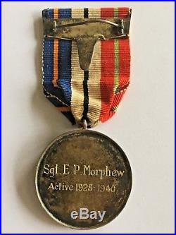China 1940 Shanghai Volunteer Corps Long Service Silver Medal