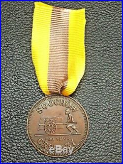 China Chinese 1937 Shanghai Soochow Creek USA Marines Bronze Medal -named